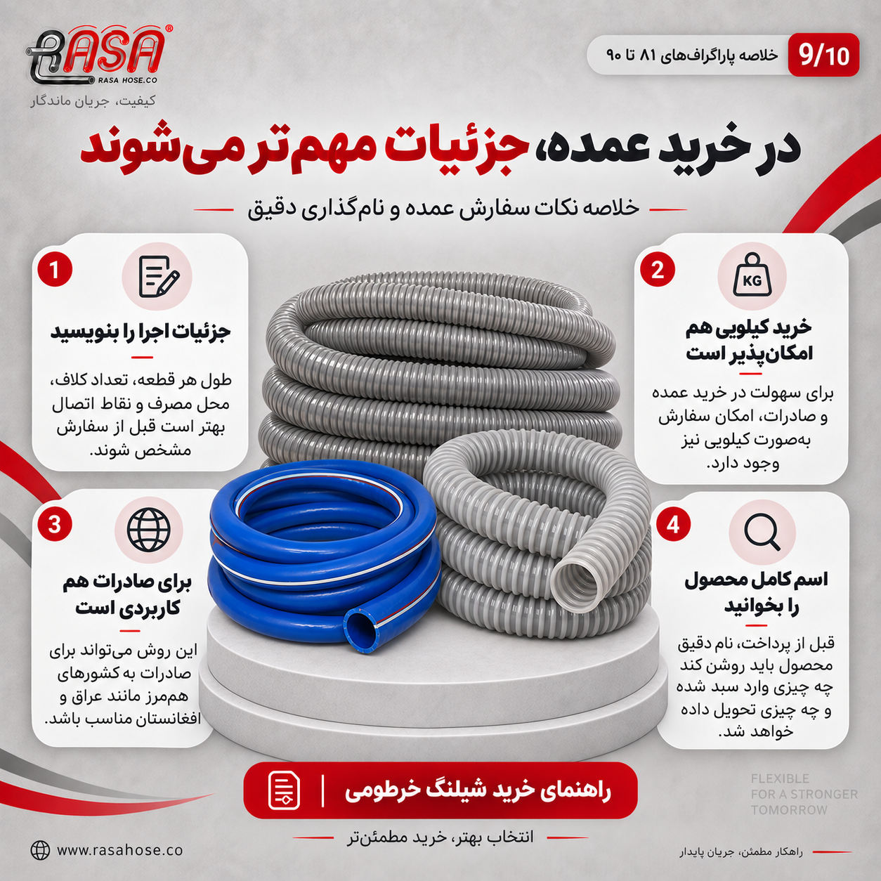 راهنمای خرید شیلنگ خرطومی - بخش 10